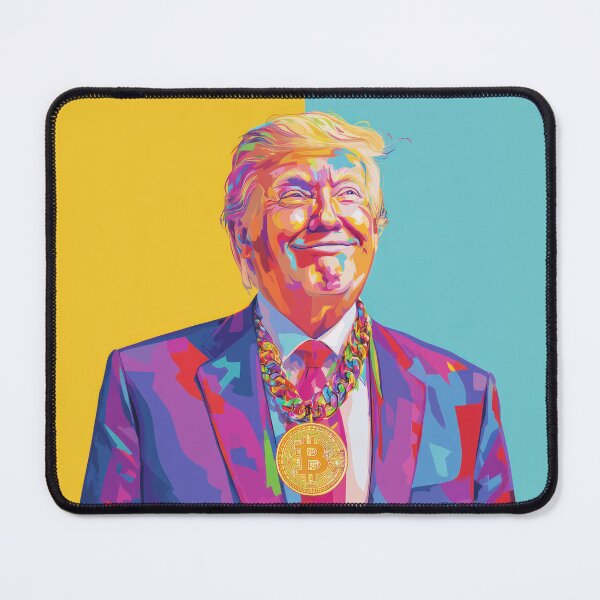 Item preview, Donald Trump with Bitcoin Necklace designed and sold by AImazeD.