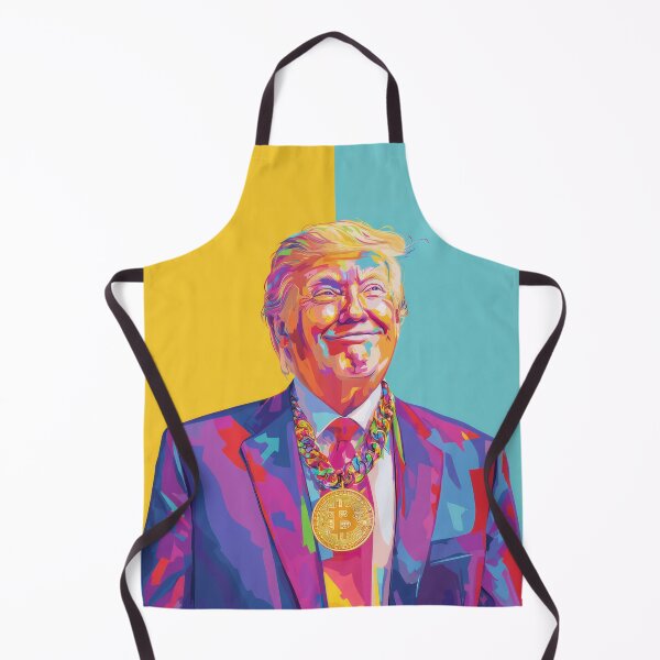 Item preview, Donald Trump with Bitcoin Necklace designed and sold by AImazeD.