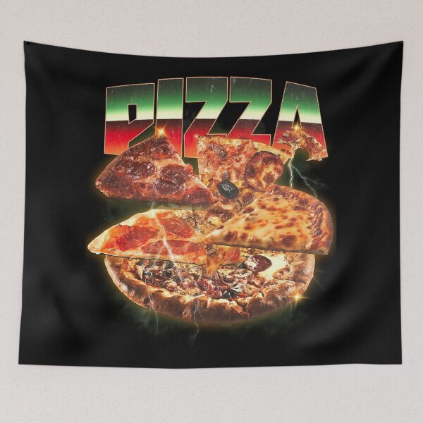 Item preview, Pizza Vintage Retro Bootleg designed and sold by MadShroomPrints.
