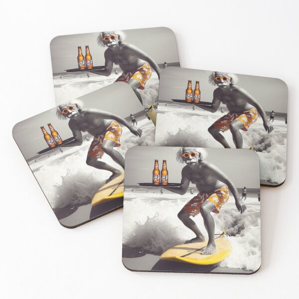 Item preview, "E=MC²ooler: Surf, Suds & Serious Genius" designed and sold by Print Fiction.