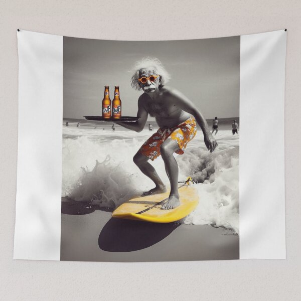 Item preview, "E=MC²ooler: Surf, Suds & Serious Genius" designed and sold by Print Fiction.