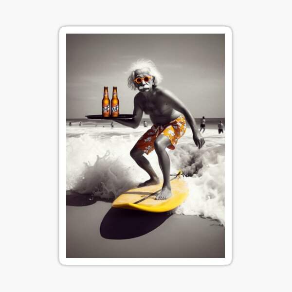 Item preview, "E=MC²ooler: Surf, Suds & Serious Genius" designed and sold by Wear it, Frame it!.