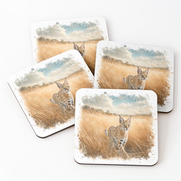 Item preview, Serval in Tall Grasses designed and sold by RubisLeaf.