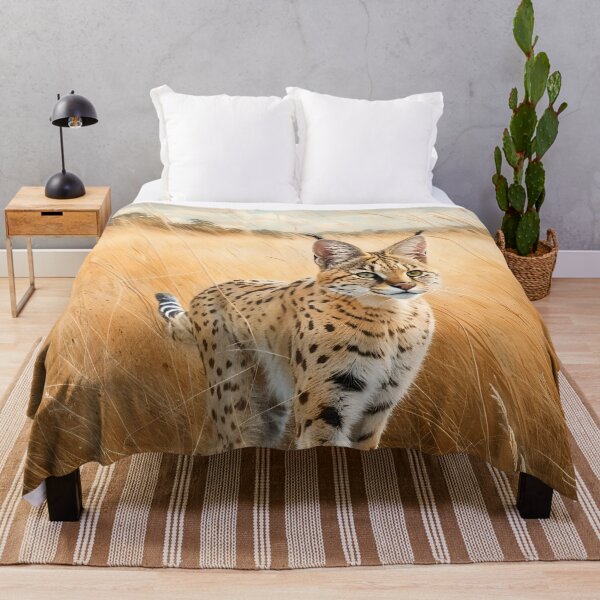 Item preview, Serval in Tall Grasses designed and sold by RubisLeaf.