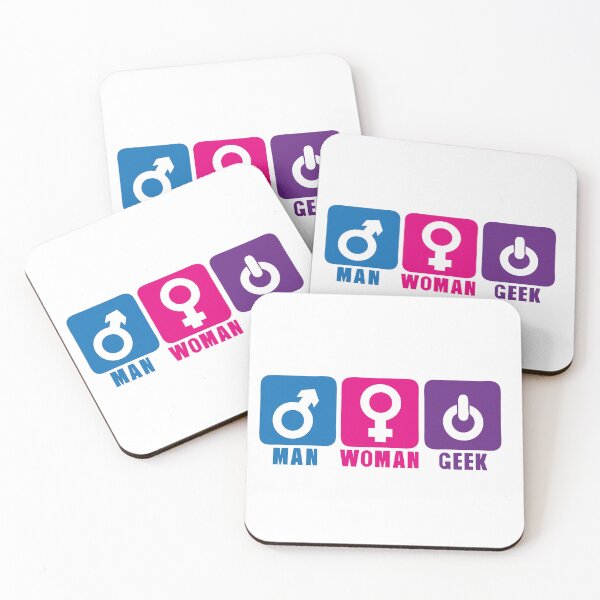 Item preview, man woman geek logo gamer humor designed and sold by Achille3777.
