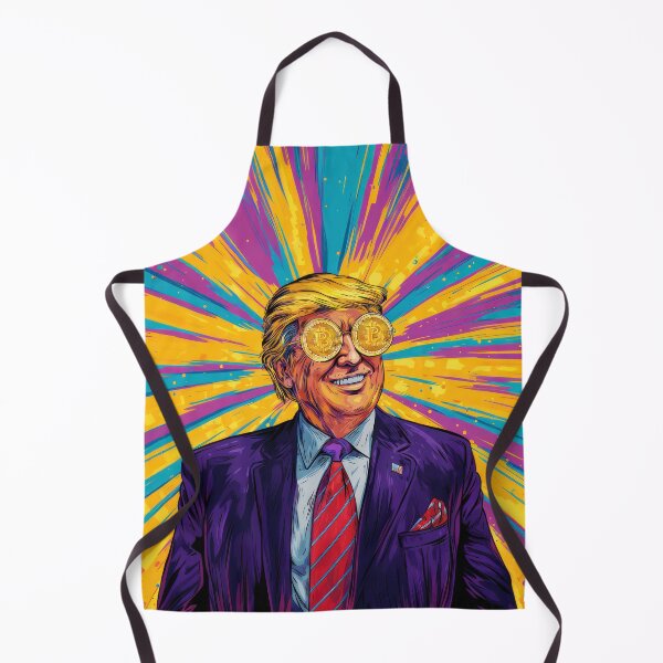 Item preview, Donald Trump with Bitcoin Glasses designed and sold by AImazeD.
