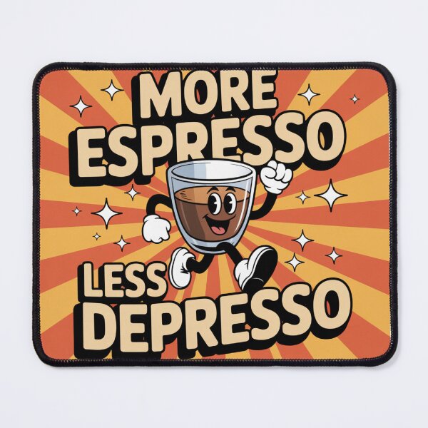 Item preview, More Espresso Less Depresso – Sassy Espresso Lover Gift for Office & Home designed and sold by Cafe-Color.