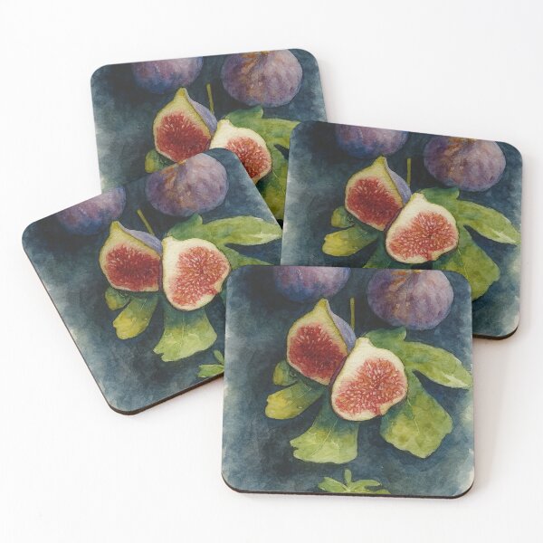 Item preview, Watercolor Figs and Leaves designed and sold by Pacika.