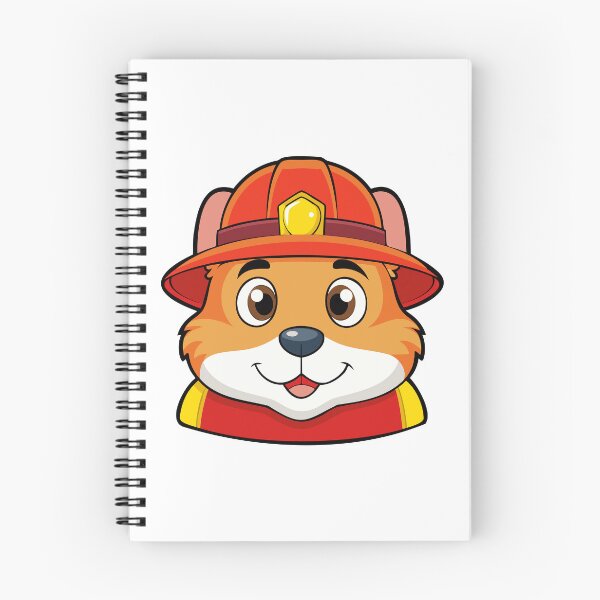 Item preview, Hamster in Firefighter Helmet with Yellow Badge. designed and sold by GregorySmithRed.