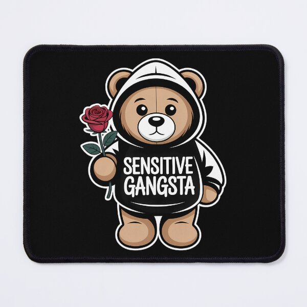 Item preview, Sensitive Gangsta - This gift is perfect for people who combine a tough style with a sensitive heart and want to express themselves with humor and authenticity. designed and sold by ZyziowskyArt.