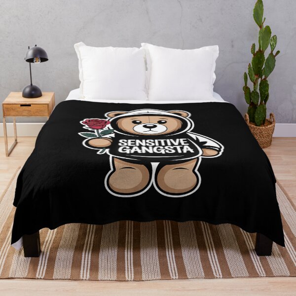 Item preview, Sensitive Gangsta - This gift is perfect for people who combine a tough style with a sensitive heart and want to express themselves with humor and authenticity. designed and sold by ZyziowskyArt.