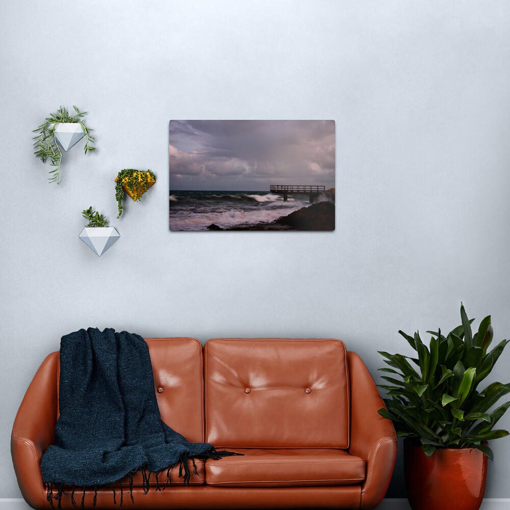 Pier - before dawn light Metal Print