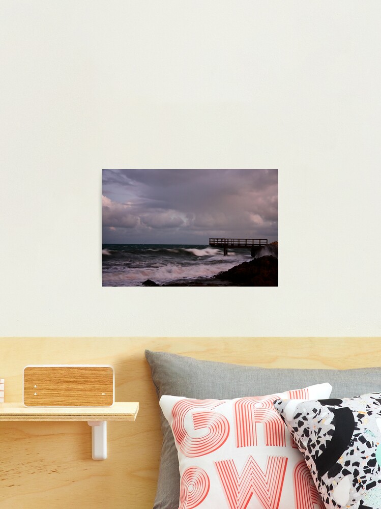 Thumbnail 2 of 3, Photographic Print, Pier - before dawn light designed and sold by mistered.