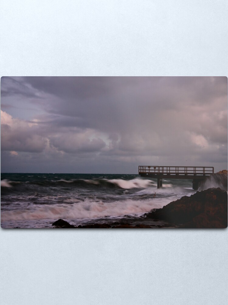 Alternate view of Pier - before dawn light Metal Print