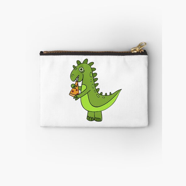 Item preview, Dinosaur Eating Pizza Slice designed and sold by Sartoris Art.