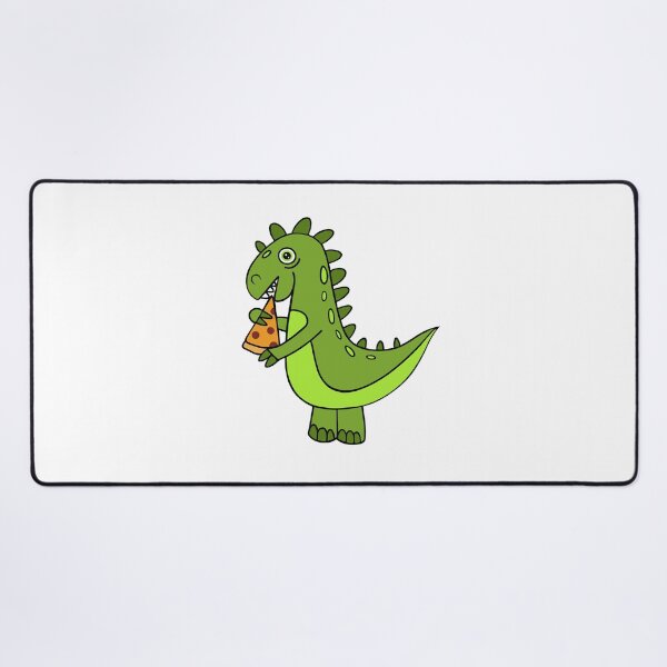 Item preview, Dinosaur Eating Pizza designed and sold by Sartoris Art.