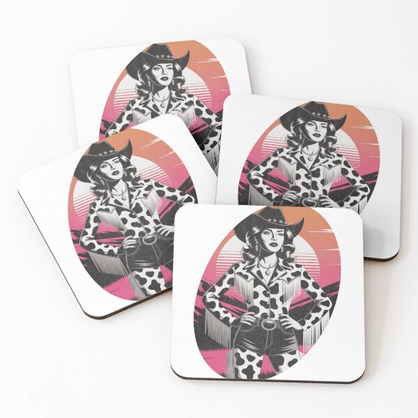 Item preview, Western Cowgirl Fashion – Cow Print Outfit Art Design designed and sold by Redjakkal.