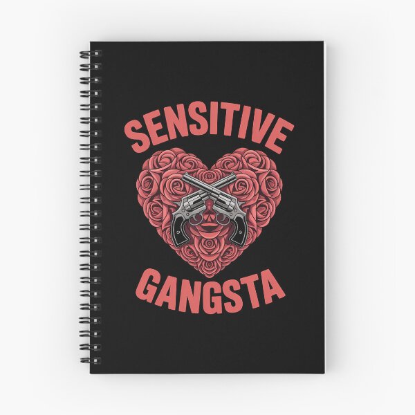 Item preview, Sensitive Gangsta - This gift is perfect for people who combine a tough style with a sensitive heart and want to express themselves with humor and authenticity.  designed and sold by ZyziowskyArt.