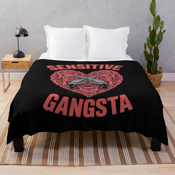 Item preview, Sensitive Gangsta - This gift is perfect for people who combine a tough style with a sensitive heart and want to express themselves with humor and authenticity.  designed and sold by ZyziowskyArt.
