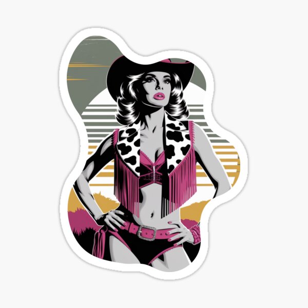 Artikel-Vorschau von Trendiges Cowgirl im Kuhdruck – Modernes Rodeo-Stil Poster, designt und verkauft von Redjakkal.