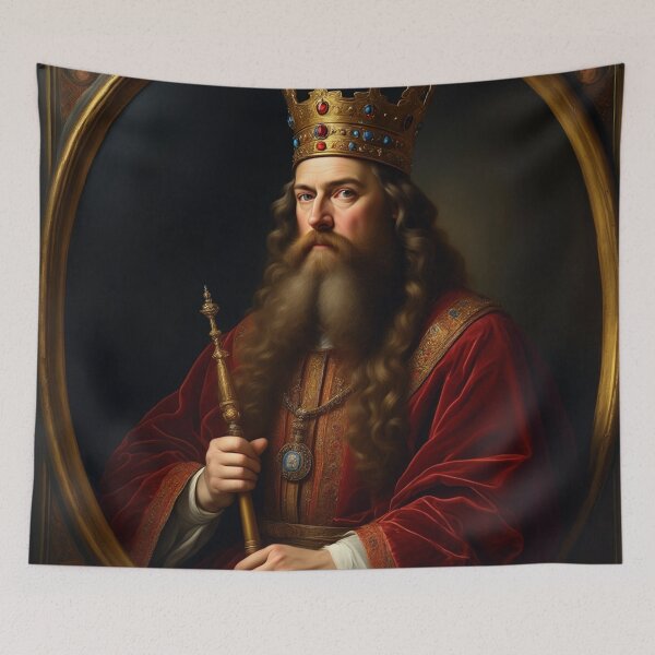 Item preview, Portrait of King Constantine the Great vintage art designed and sold by Vintage Designs +.
