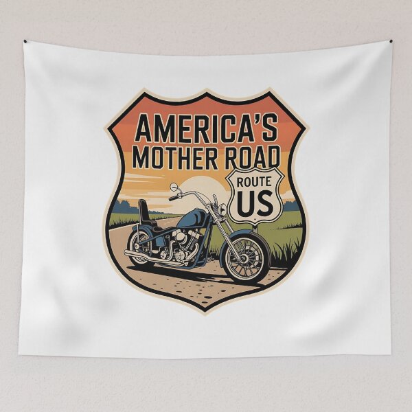 Artikelvorschau, Amerikas Mutterstraße - US-Roadtrip - Amerikanisches Abenteuer - Reisen mit dem Auto - Great American Road - Road to America - USA-Route entworfen und verkauft von JansenGS.