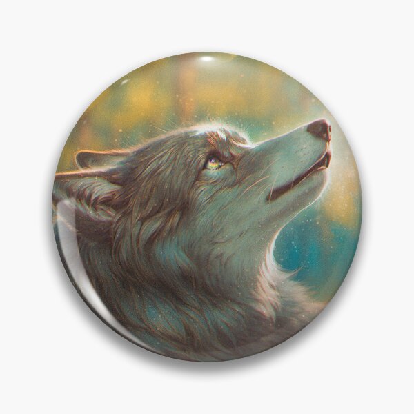 Item preview, Wolf Guardian Summer Forest – Mystical Nature Wildlife Art  designed and sold by Ulfeid3.