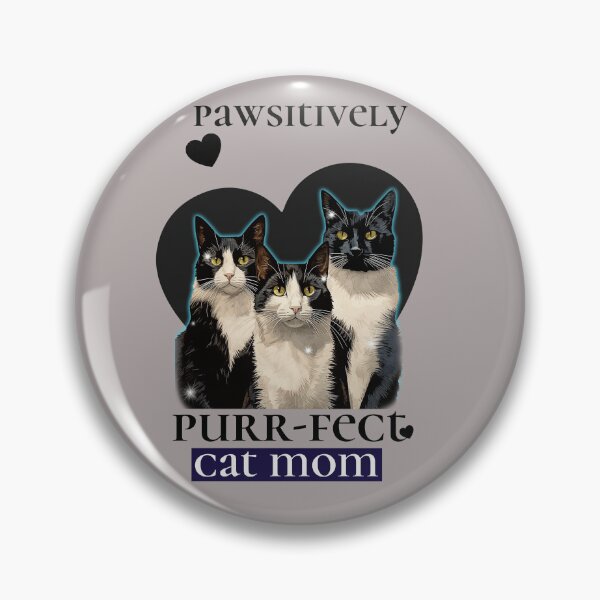 Artikelvorschau, Pawsitivly Purr-fect Katzenmama-Katzen entworfen und verkauft von Tee-Shirt-Topia.