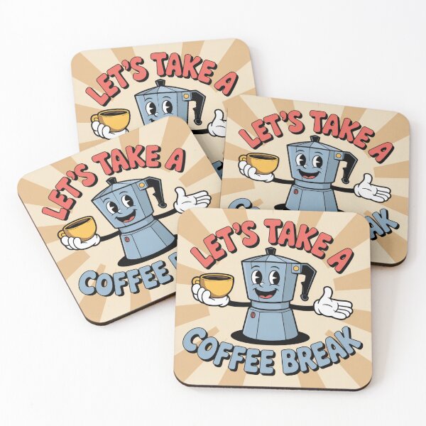 Item preview, Let's take Coffee Break – Sassy Coffee Lover Gift for Friends & Colleagues designed and sold by Cafe-Color.