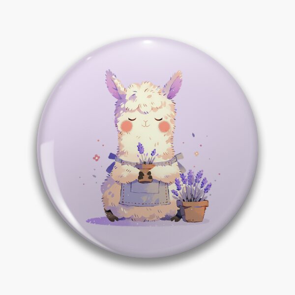 Item preview, Happy Lavender Llama designed and sold by WoollenLlama.