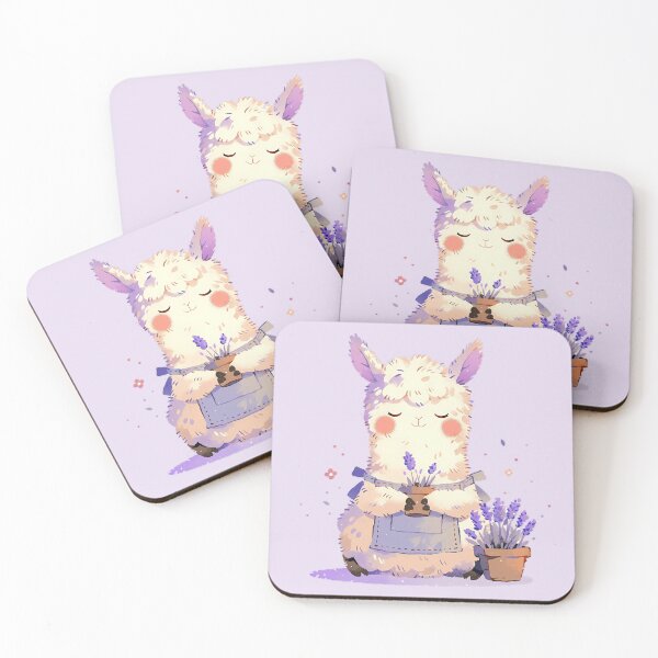 Item preview, Happy Lavender Llama designed and sold by WoollenLlama.