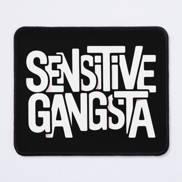 Item preview, Sensitive Gangsta - This gift is perfect for people who combine a tough style with a sensitive heart and want to express themselves with humor and authenticity. designed and sold by ZyziowskyArt.