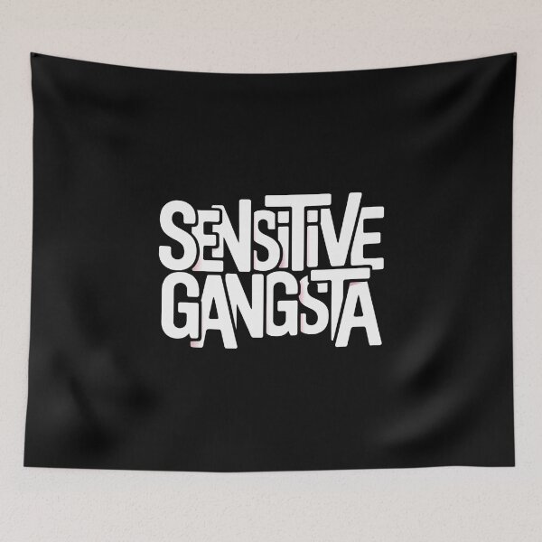Item preview, Sensitive Gangsta - This gift is perfect for people who combine a tough style with a sensitive heart and want to express themselves with humor and authenticity.  designed and sold by ZyziowskyArt.