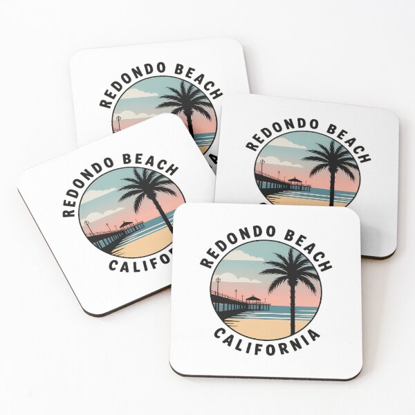 Item preview, Redondo Beach California Minimalist Circle Sticker designed and sold by Horizon Tales.