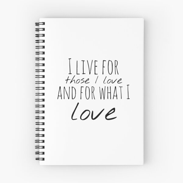 Item preview, I Live for Those I Love and for What I Love – Purpose Affirmation – Heartfelt Motivational Typography designed and sold by Camila  Ardila.