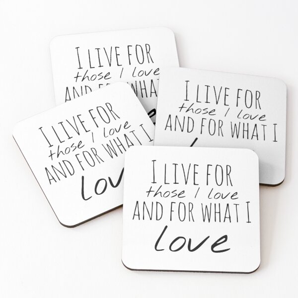 Item preview, I Live for Those I Love and for What I Love – Purpose Affirmation – Heartfelt Motivational Typography designed and sold by Camila  Ardila.