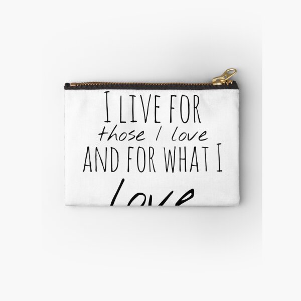 Item preview, I Live for Those I Love and for What I Love – Purpose Affirmation – Heartfelt Motivational Typography designed and sold by Camila  Ardila.