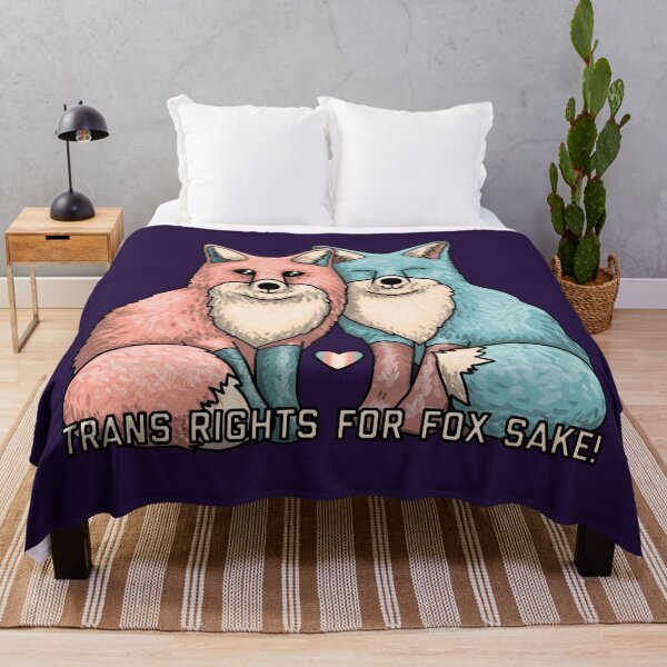 Item preview, Trans Rights for Fox Sake designed and sold by Art by Veya.