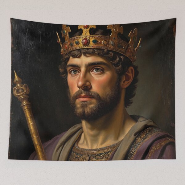 Item preview, Portrait of King Constantine the Great vintage art designed and sold by Vintage Designs +.