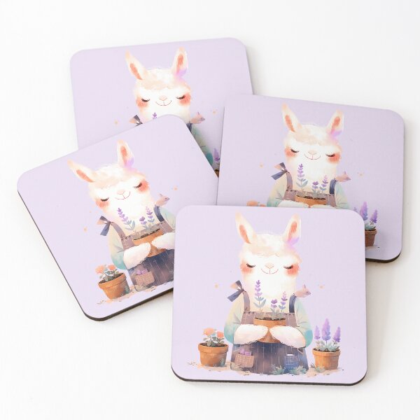 Item preview, Happy Lavender Llama designed and sold by WoollenLlama.