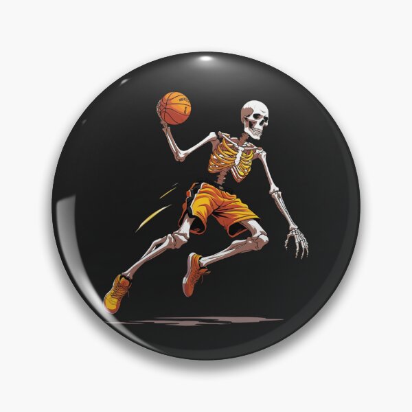 Item preview, Basketball Skeleton Slam Dunk – Energetic Sports Skeleton Art designed and sold by ColorSplash123.