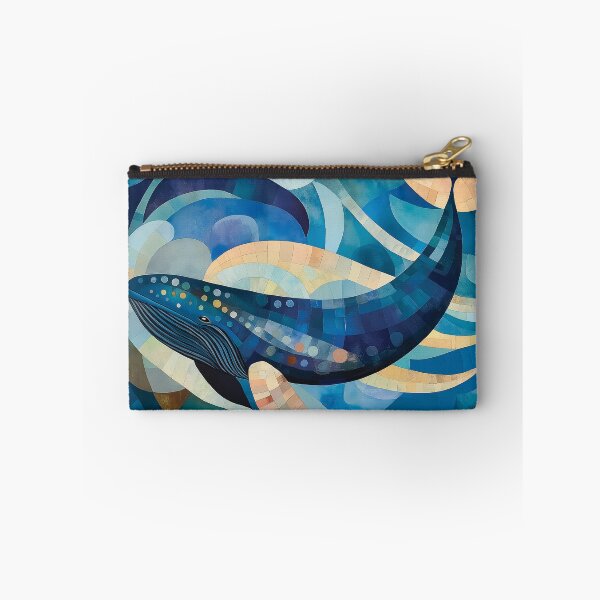 Item preview, A design of a Blue Whale's Abstract Journey Through Shimmering Seas. designed and sold by HEMRO.
