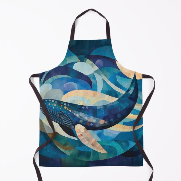 Item preview, A design of a Blue Whale's Abstract Journey Through Shimmering Seas. designed and sold by HEMRO.