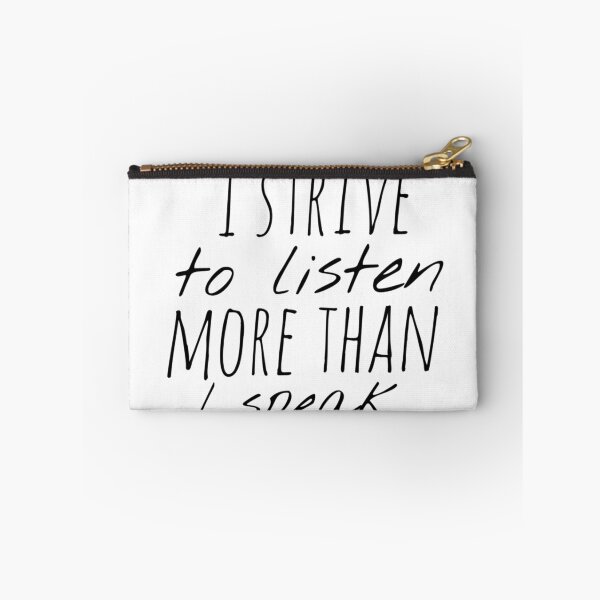 Item preview, I Strive to Listen More Than I Speak – Mindfulness Affirmation – Gentle Motivational Design designed and sold by Camila  Ardila.