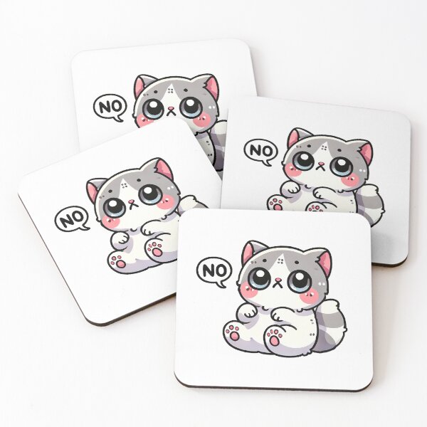 Item preview, Cute Cat Saying No designed and sold by KD Merch.