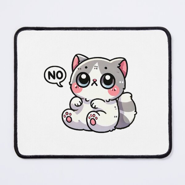 Item preview, Cute Cat Saying No designed and sold by KD Merch.