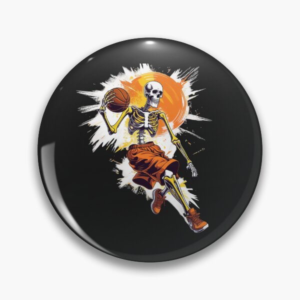 Item preview, Basketball Skeleton Slam Dunk – Energetic Sports Skeleton Art designed and sold by ColorSplash123.