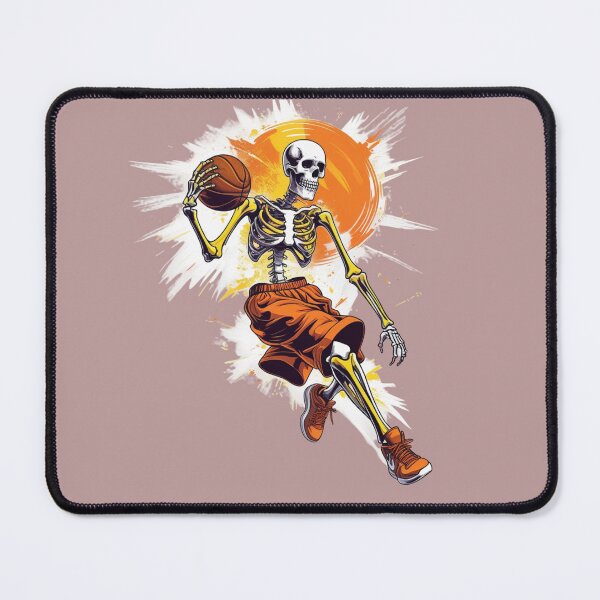 Item preview, Basketball Skeleton Slam Dunk – Energetic Sports Skeleton Art designed and sold by ColorSplash123.