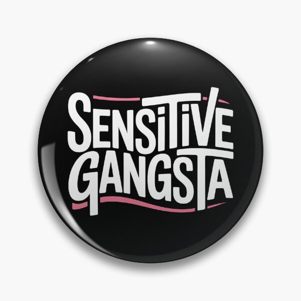 Item preview, Sensitive Gangsta - This gift is perfect for people who combine a tough style with a sensitive heart and want to express themselves with humor and authenticity.  designed and sold by ZyziowskyArt.