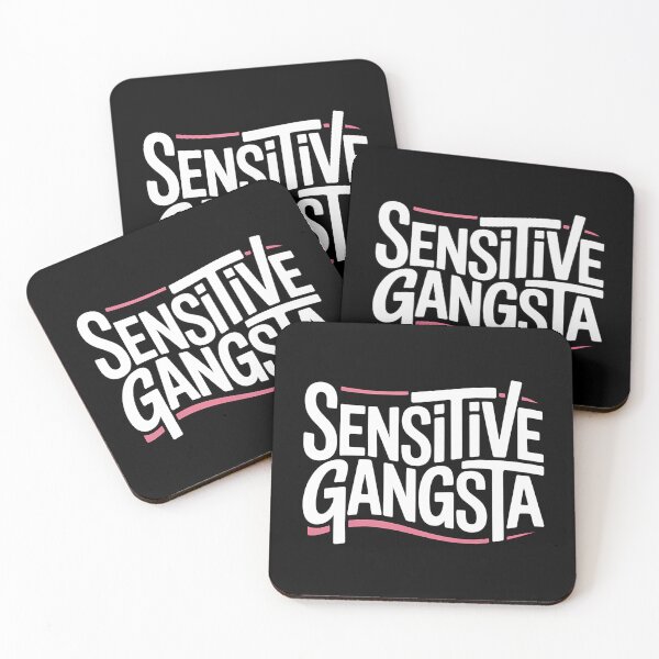 Item preview, Sensitive Gangsta - This gift is perfect for people who combine a tough style with a sensitive heart and want to express themselves with humor and authenticity.  designed and sold by ZyziowskyArt.